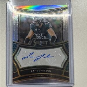 2024 Select Lane Johnson silver autograph 346/399
